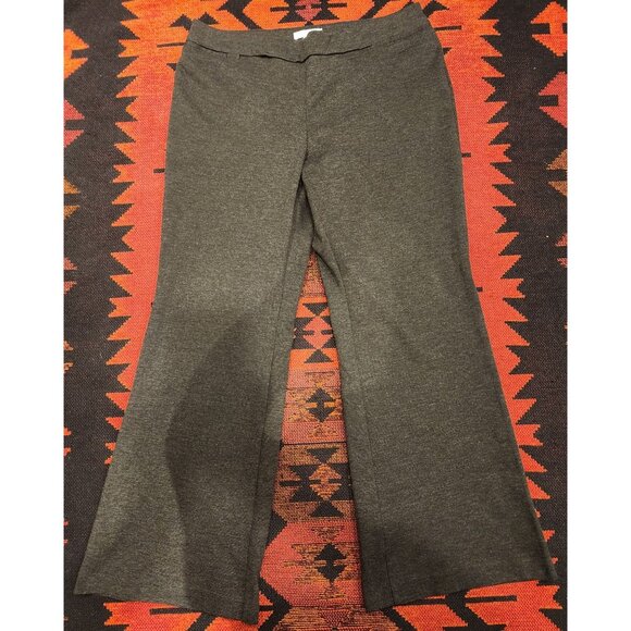 New York & Company Women's Stretch Charcoal Gray Bootcut Pants Size Medium - Picture 1 of 14